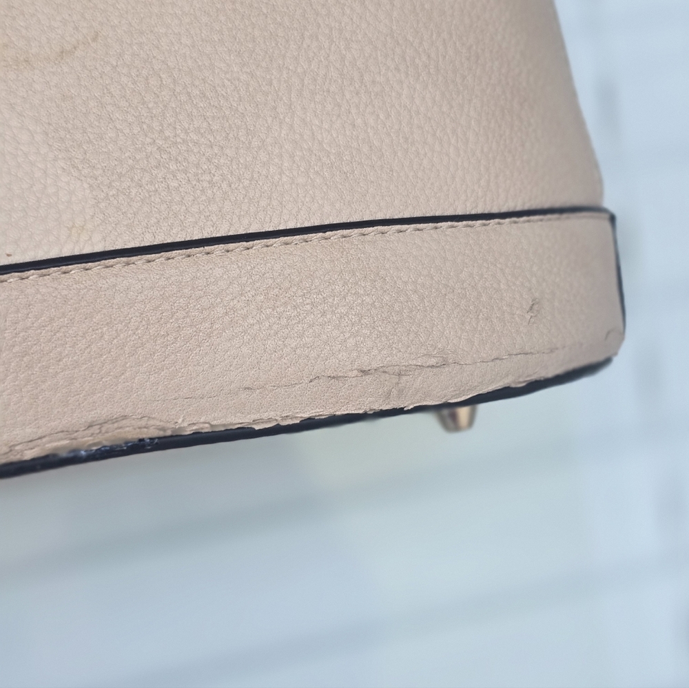Louis Vuitton Women Taupe Satchel Beige Small Flaw 8x10 - Picture 8 of 16